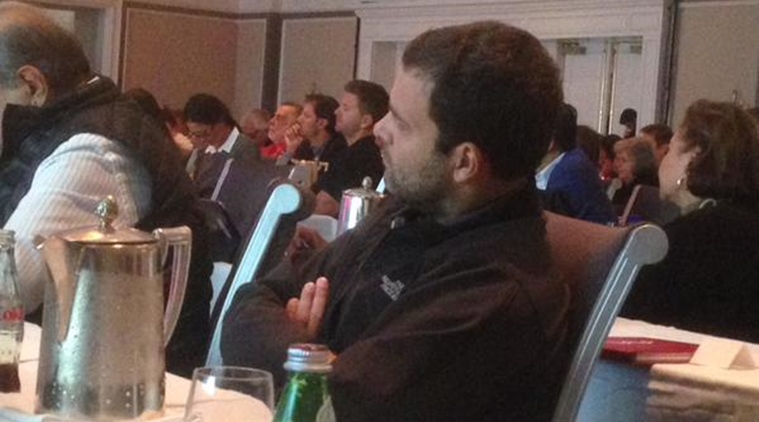 rahulgandhitweetspictureofhisatconferenceintheus